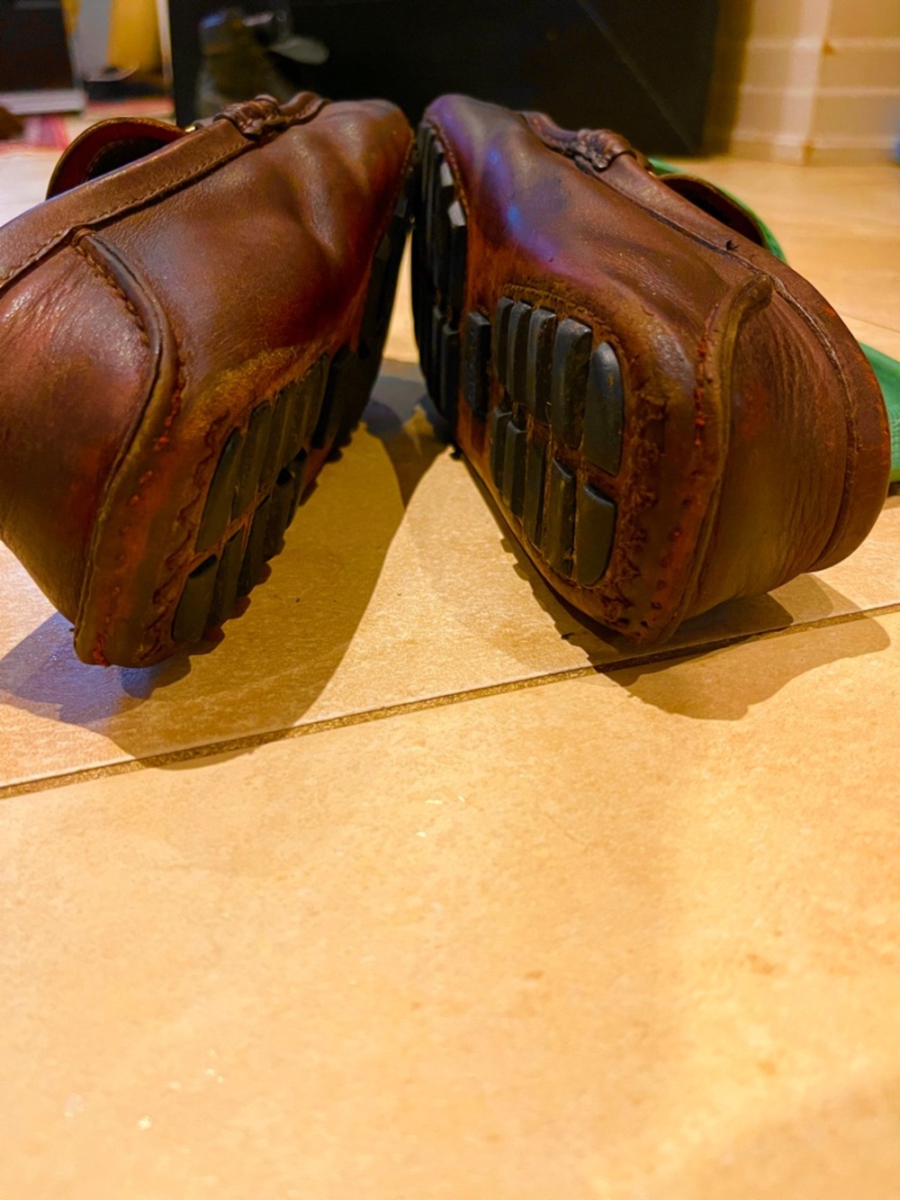 Gucci Brown Leather Driver Bamboo Horsebit, size 42 - Picture 14 of 15